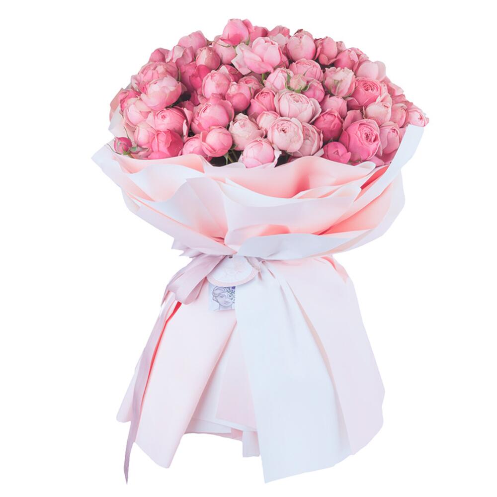 Bouquet "Belinda" with pink peony roses