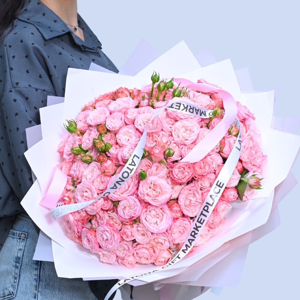 Bouquet "Tsirane" with peony roses