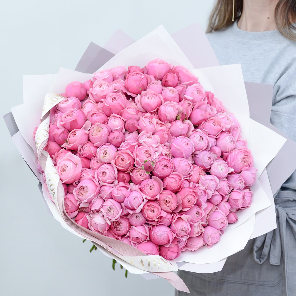 Bouquet "Merida" with pink peony roses
