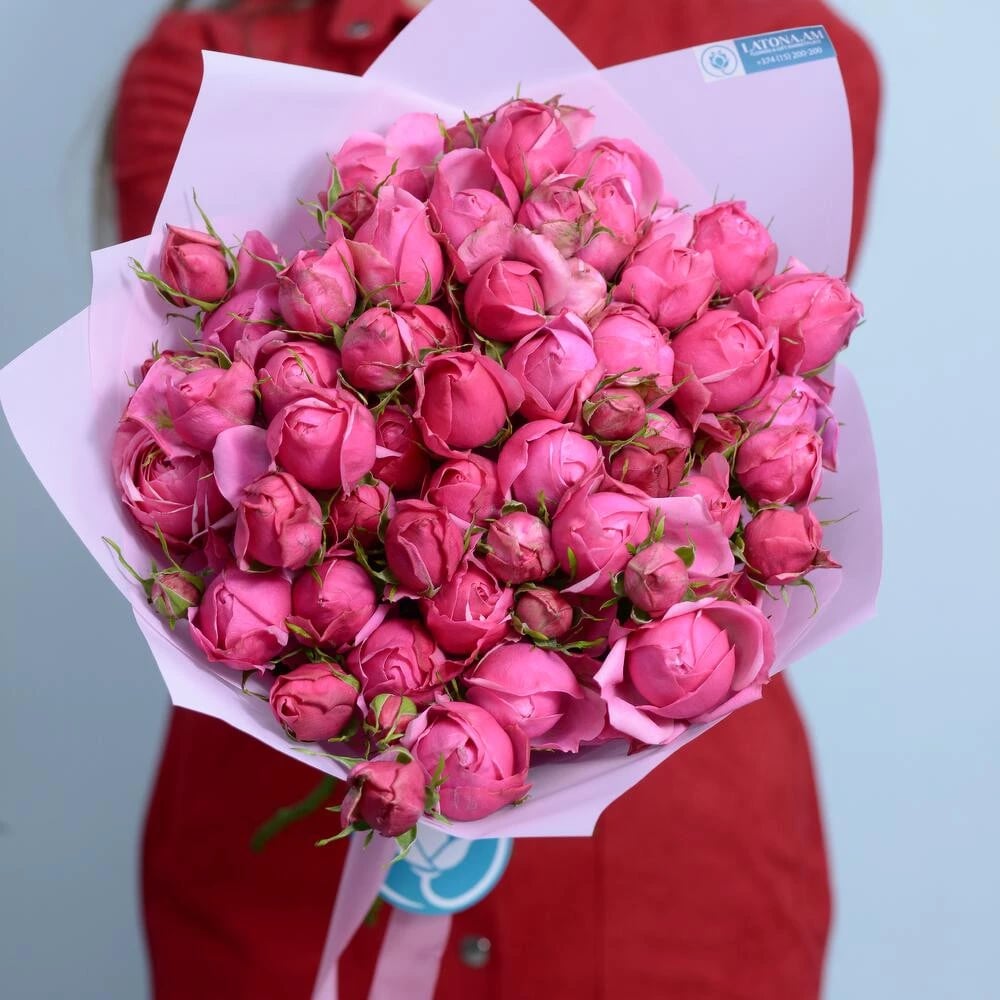 Bouquet "Chanel" with pink peony roses