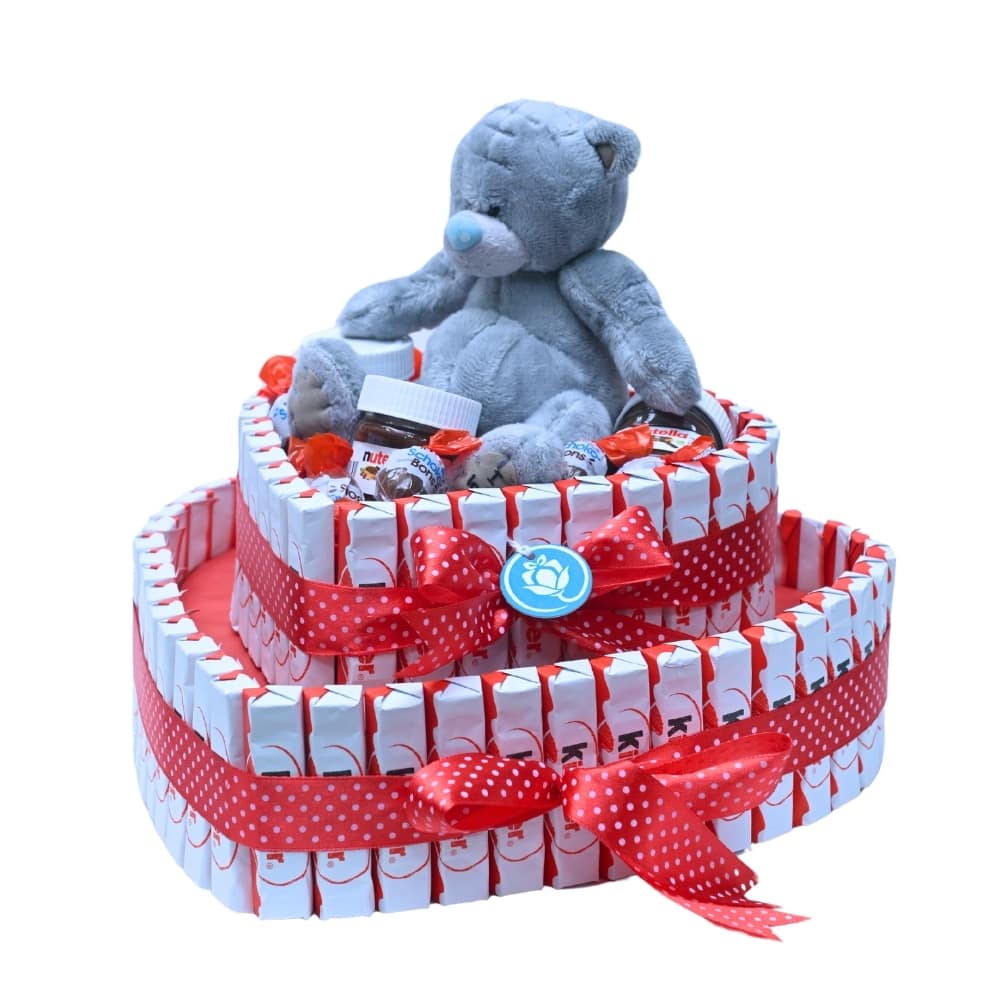 Kinder сердце с мишкой