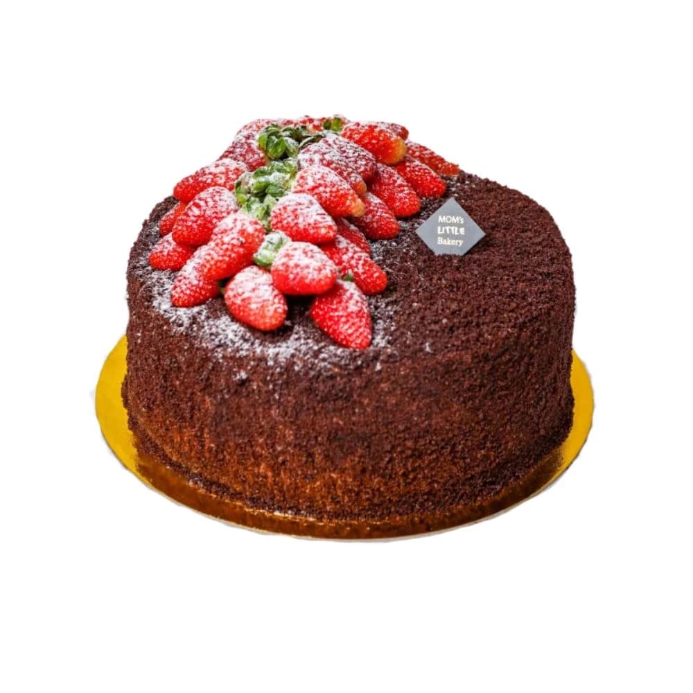 Торт Пражский с клубникой - Moms Little Bakery