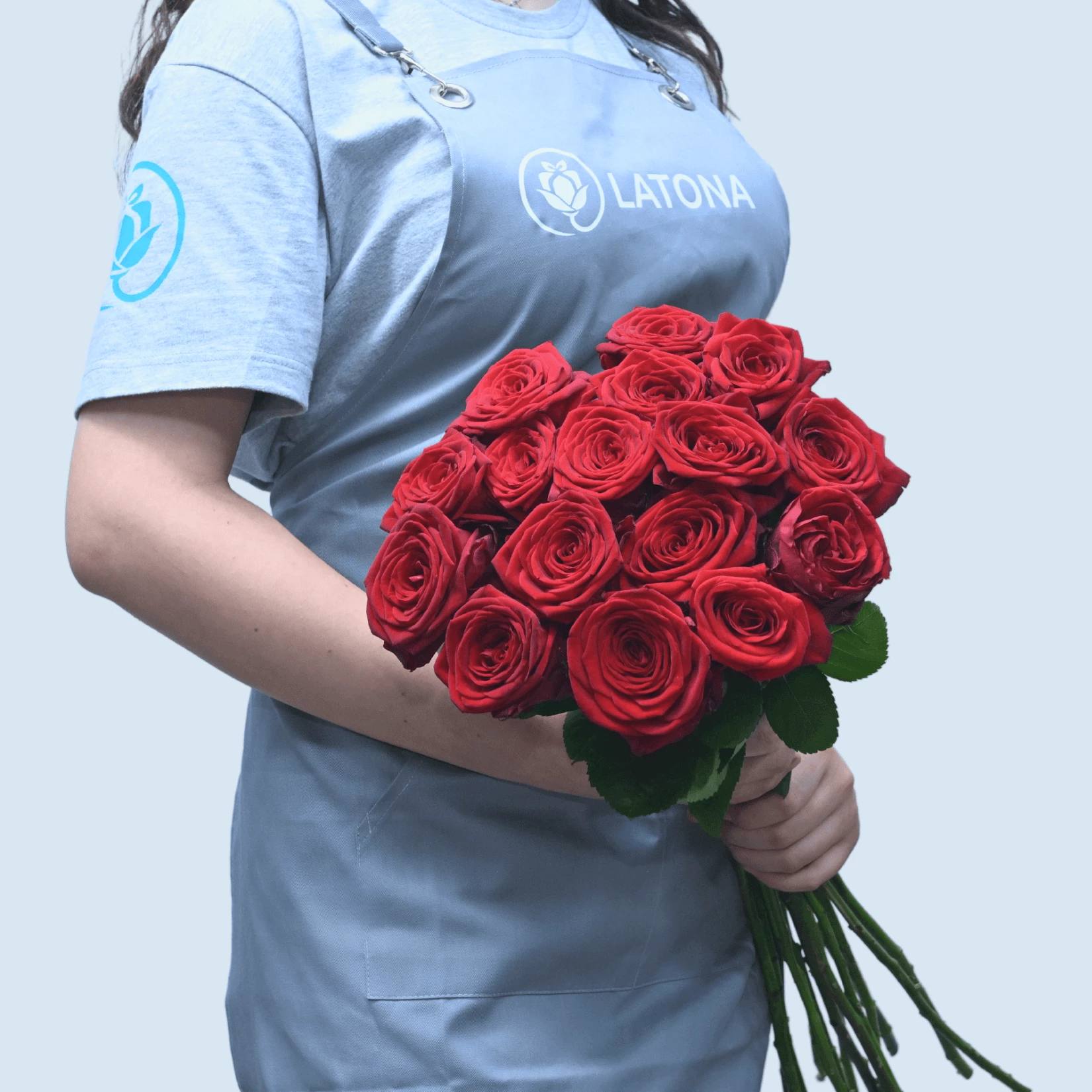 Bouquet with Red Roses (15 stems)