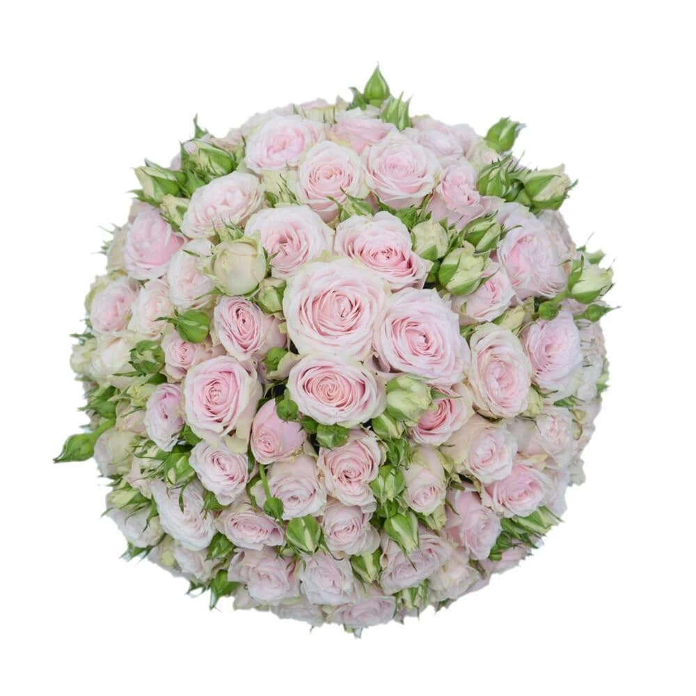 Flowers in a Box "Emily" with beige Peony Roses