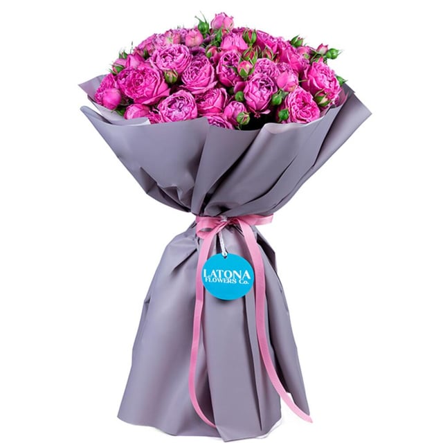 Bouquet "TANYA" with Misty Bubbles Spray Roses