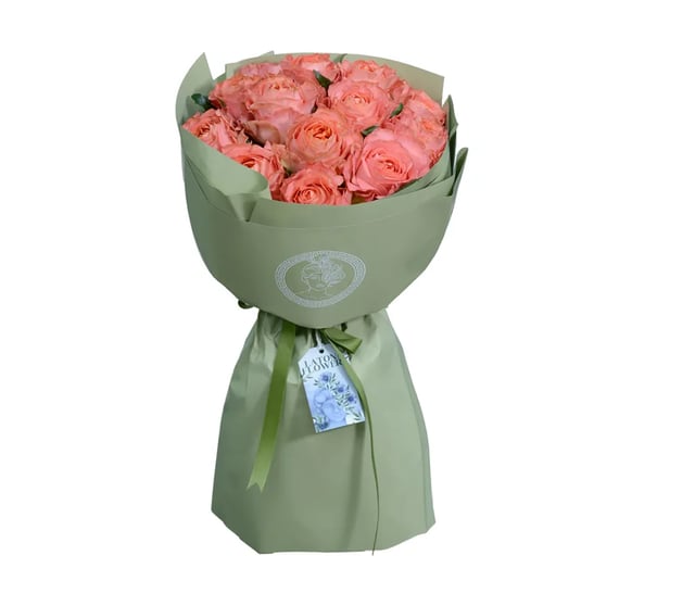 Bouquet "London" with orange roses