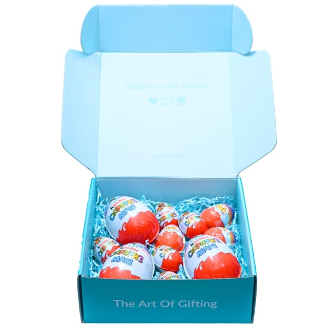 Gift box with Kinder Surprises