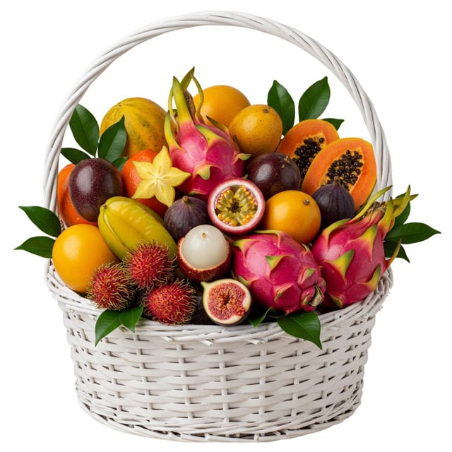 Tropical Paradise Exotic Fruit Basket