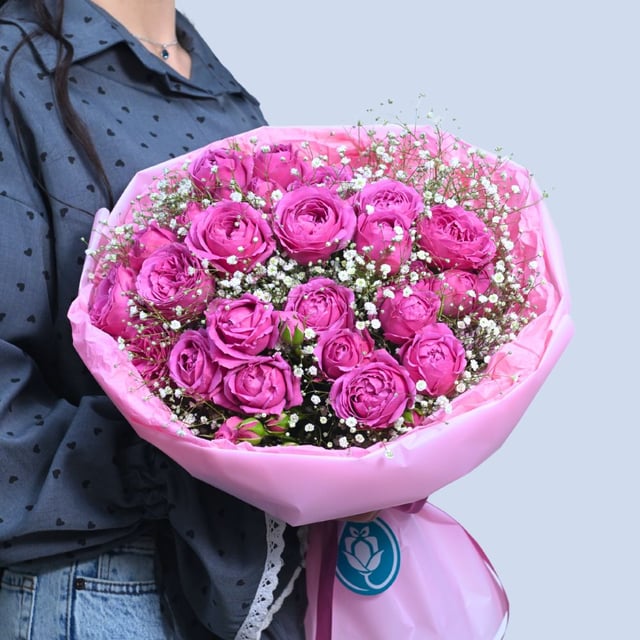 Bouquet "Madrid" with peony roses