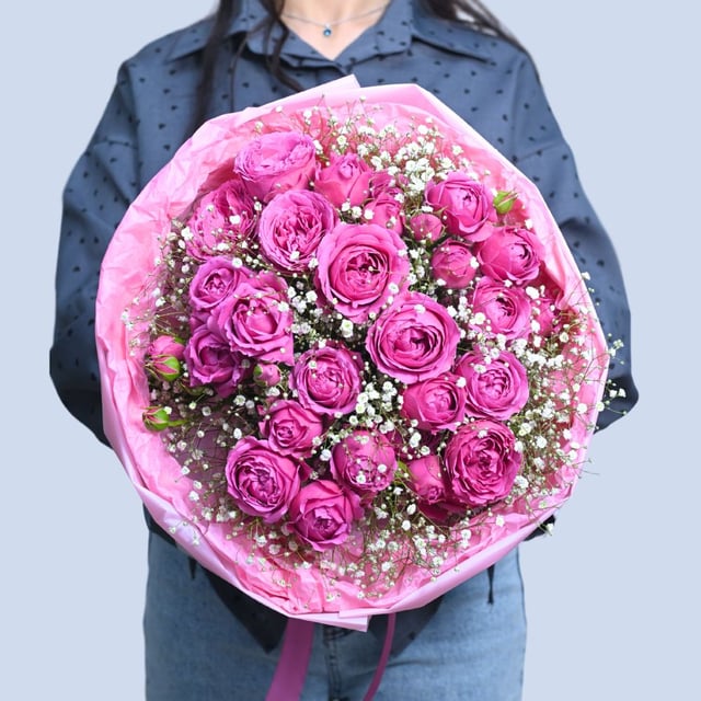 Bouquet "Madrid" with peony roses