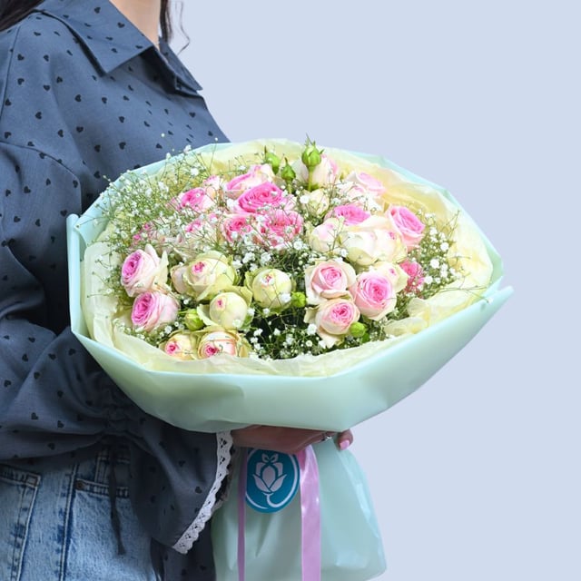 Bouquet "Milan" with peony roses