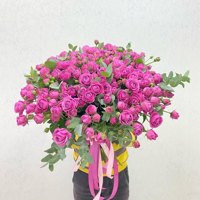 Bouquet "Barbinka" with  Peony Roses