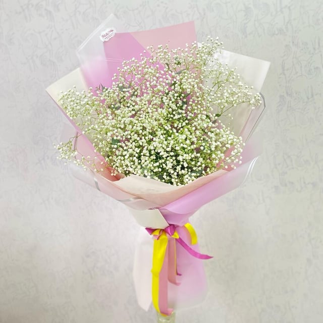 Bouquet "Palina" with gypsophila