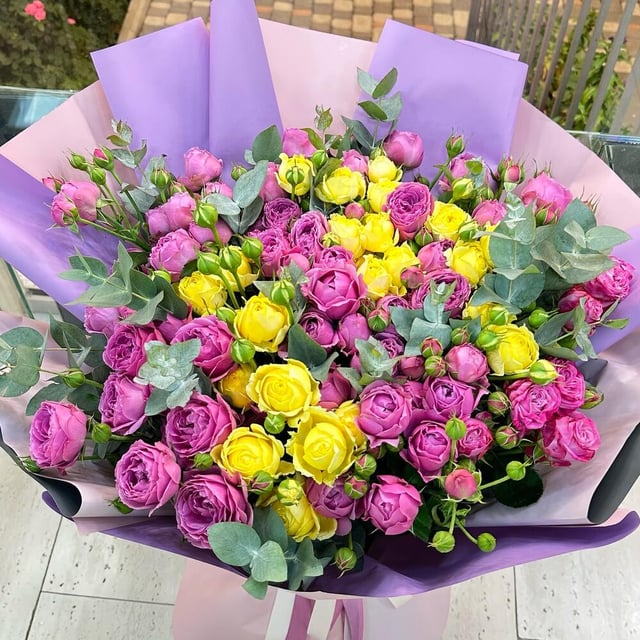 Bouquet "Lika" with peony rose