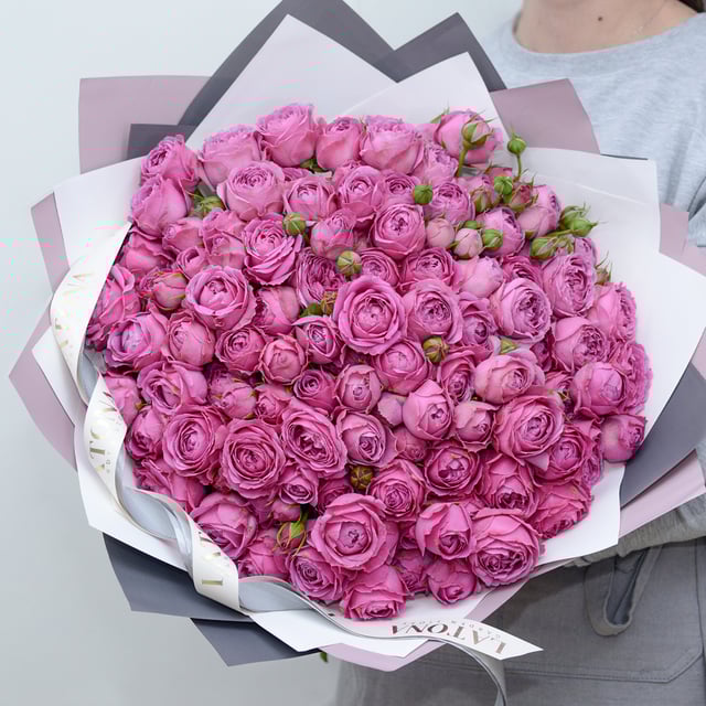 Bouquet "Caroline" with pink peony roses
