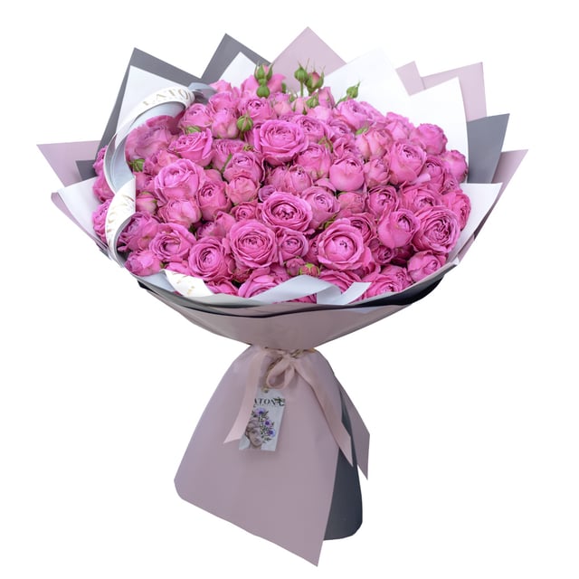 Bouquet "Caroline" with pink peony roses
