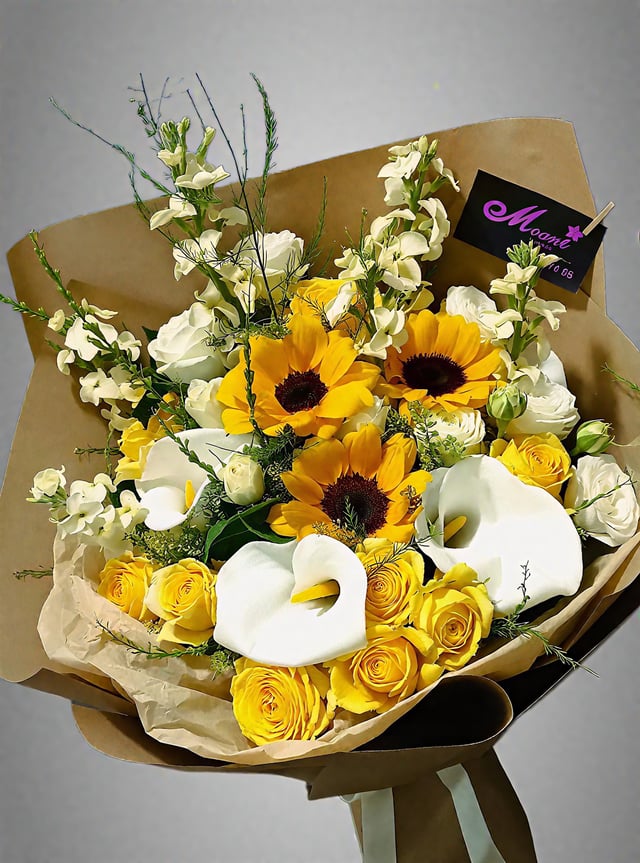 Sunflower & Calla Lily Bouquet