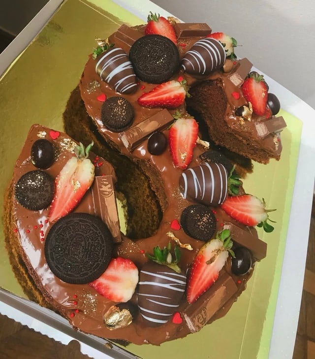 Personalized chocolate cake