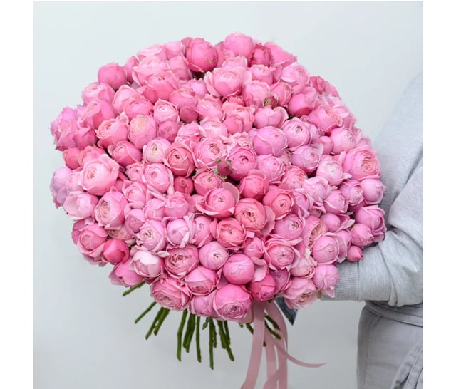 Bouquet "Silva" with Silva Pink Peony Roses