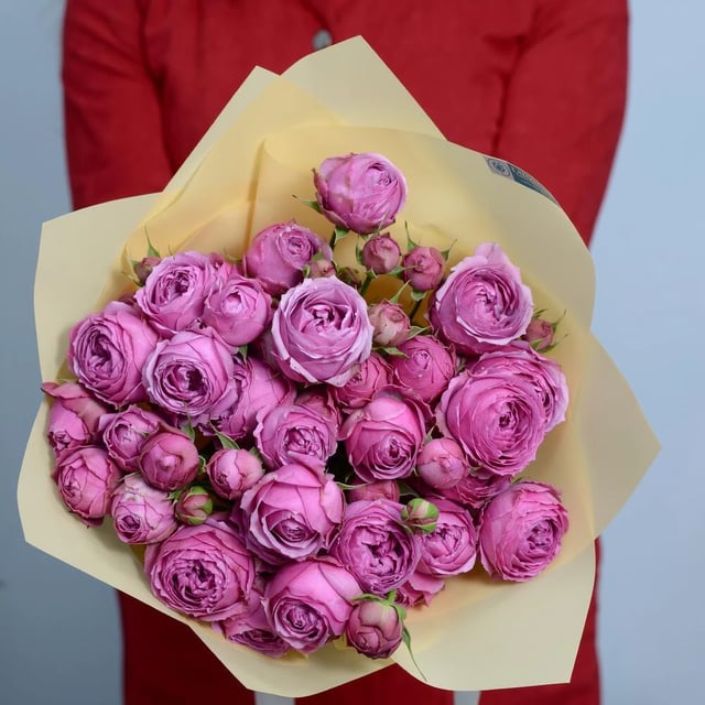 Bouquet "Dior" with pink peony roses